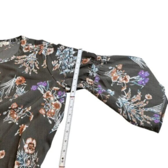 UMGEE| Dark Grey Floral Print Tunic Dress Size XL - Picture 8 of 12